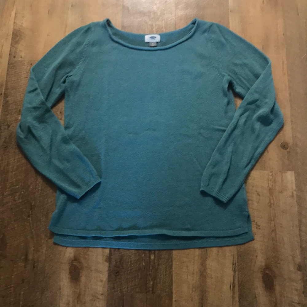 Teal sweater